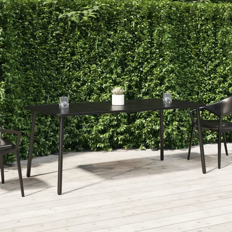 Tuintafel met gelat ontwerp en stabiel frame voor moderne tuinen - 165 x 80 x 71 cm / 1 - Tuintafels