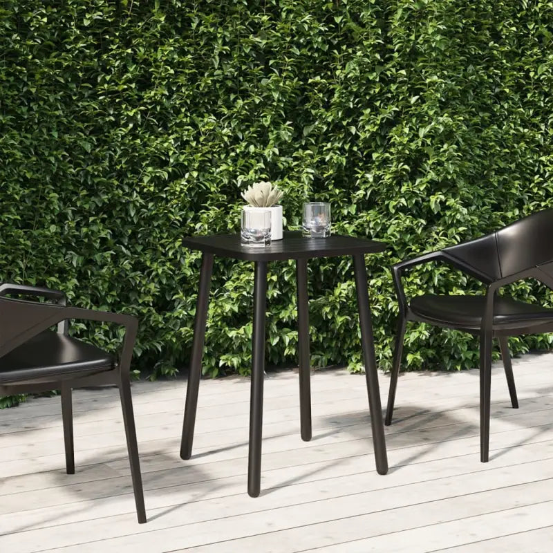 Tuintafel met gelat ontwerp en stabiel frame voor moderne tuinen - 50 x 50 x 71 cm / 1 - Tuintafels