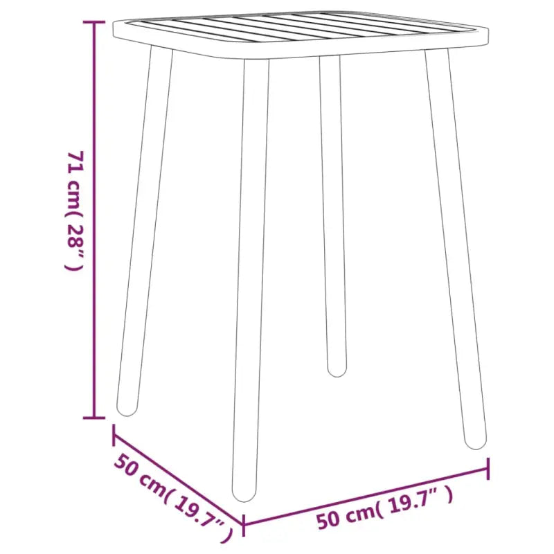Tuintafel met gelat ontwerp en stabiel frame voor moderne tuinen - Tuintafels