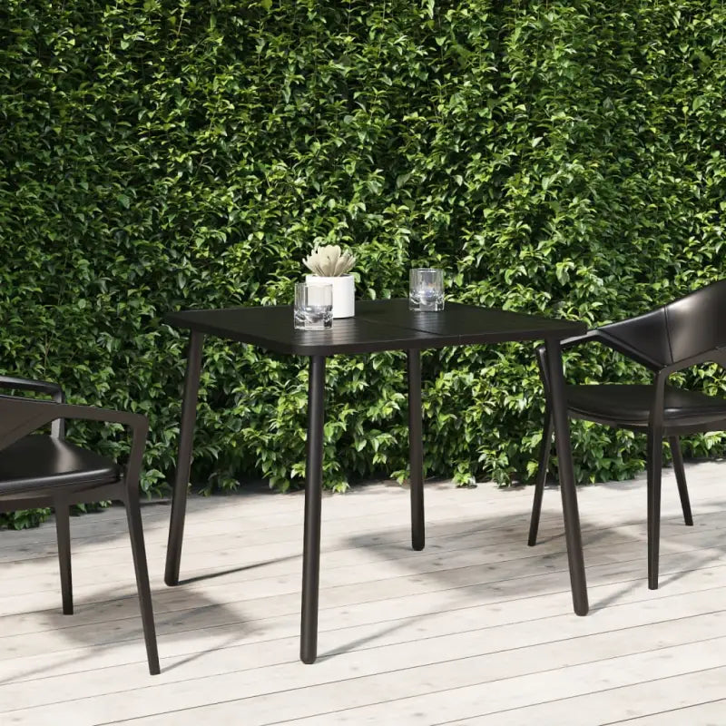 Tuintafel met gelat ontwerp en stabiel frame voor moderne tuinen - 80 x 80 x 71 cm / 1 - Tuintafels