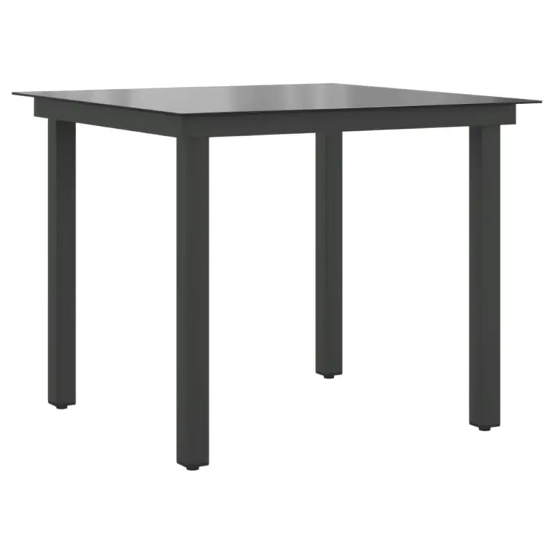 Tuintafel met glazen blad en aluminium frame voor tuin of terras - Tuintafels
