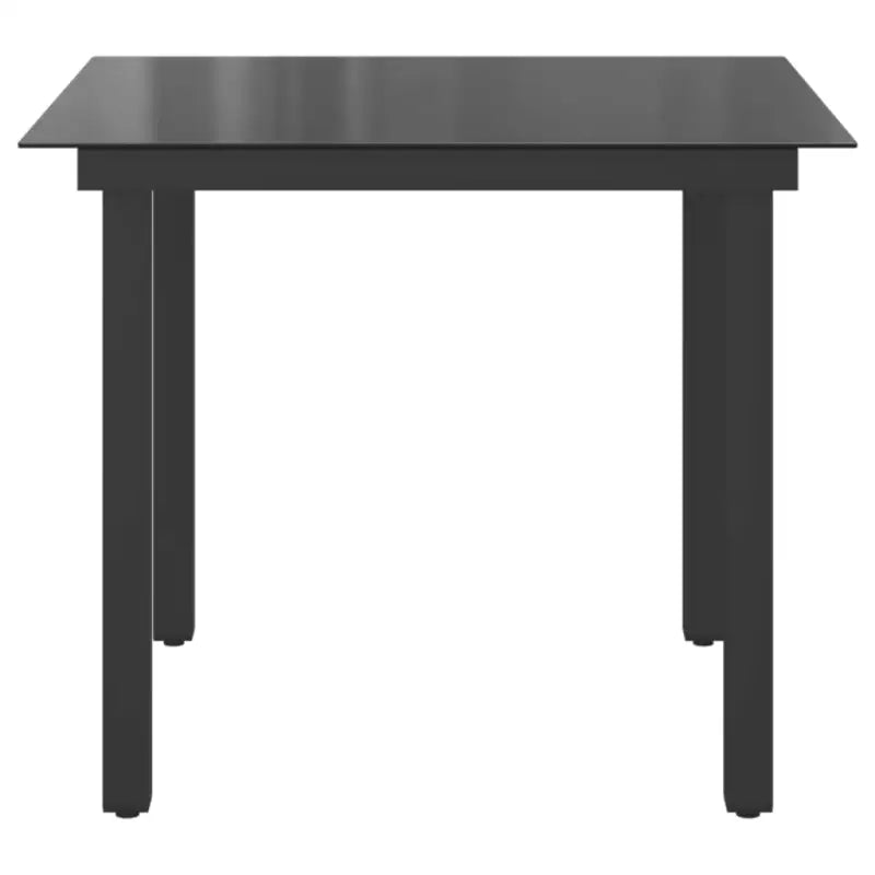 Tuintafel met glazen blad en aluminium frame voor tuin of terras - Tuintafels