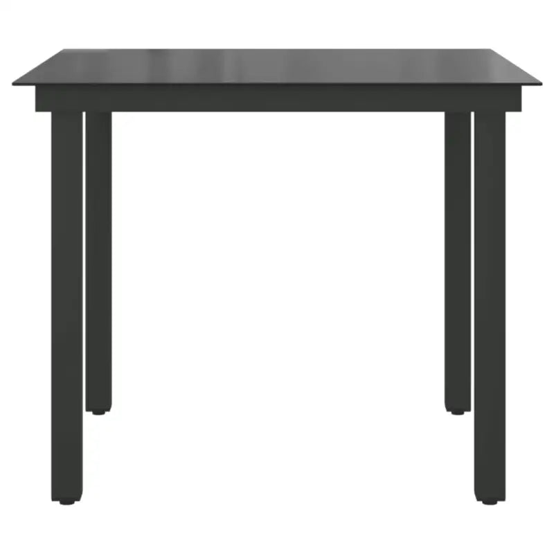 Tuintafel met glazen blad en aluminium frame voor tuin of terras - Tuintafels