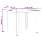 Tuintafel met glazen blad en aluminium frame voor tuin of terras - Tuintafels