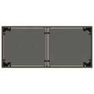 Tuintafel met glazen blad en poly rattan voor buiten gemakkelijk schoon - Tuintafels