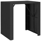 Tuintafel met glazen blad en poly rattan voor eenvoudig schoon plezier - Tuintafels
