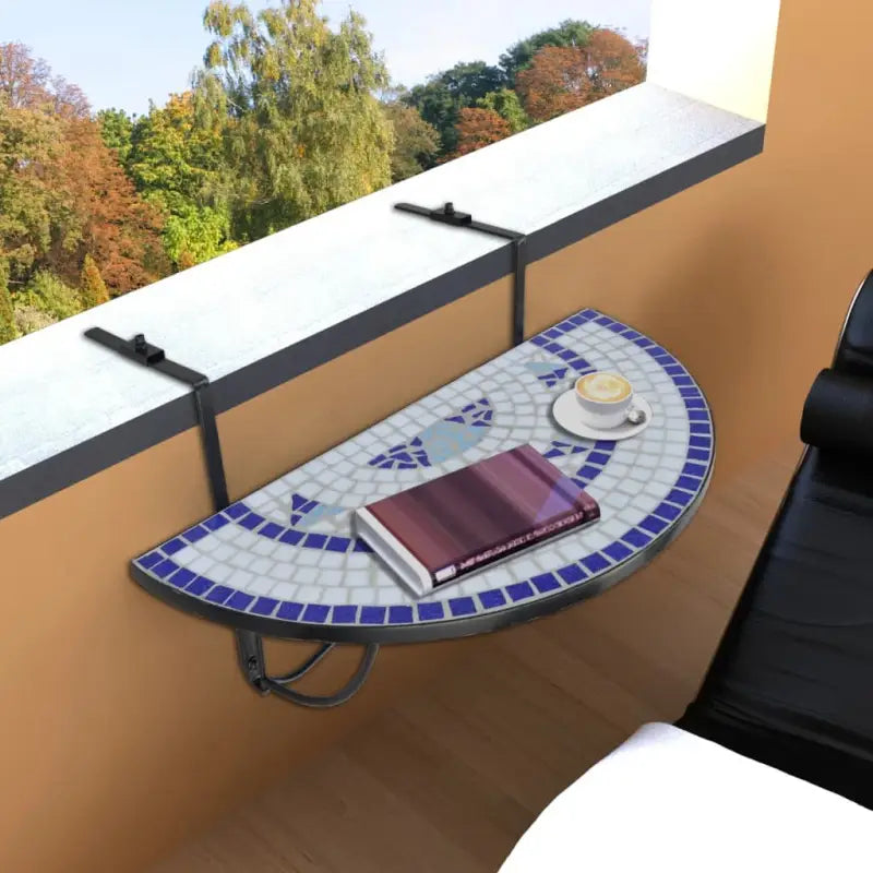 Tuintafel met halfcirkelvormig ontwerp voor balkon of terras - Tuintafels