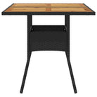 Tuintafel met houten blad en poly rattan voor eenvoudig schoon maken - Tuintafels