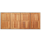 Tuintafel Met Houten Blad 190X80X75 Cm Poly Rattan
