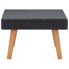Tuintafel met Houten Poten Van PE-Rattan Voor Buitenruimtes - Tuintafels