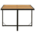 Tuintafel met massief acaciahout en weersbestendig PE-rattan - Tuintafels
