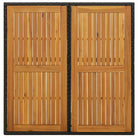 Tuintafel met massief acaciahout en weersbestendig PE-rattan - Tuintafels