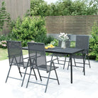 Tuintafel met trendy gaasdesign en stabiel frame voor buitengebruik - 165 x 80 x 72 cm / 1 - Tuintafels