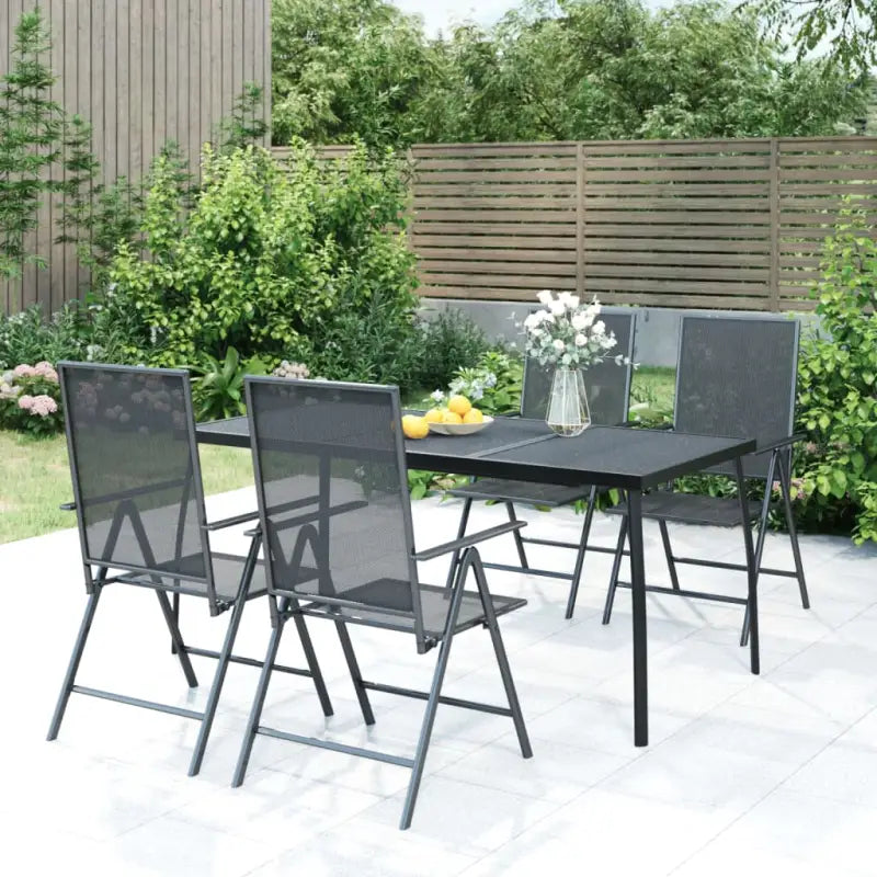 Tuintafel met trendy gaasdesign en stabiel frame voor buitengebruik - 165 x 80 x 72 cm / 1 - Tuintafels