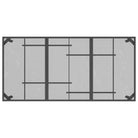 Tuintafel met trendy gaasdesign en stabiel frame voor buitengebruik - Tuintafels