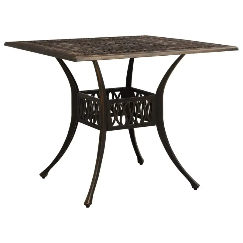 Tuintafel van gietaluminium voor buitengebruik - Brons / 1 - Tuintafels