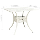 Tuintafel van gietaluminium voor buitengebruik - Tuintafels