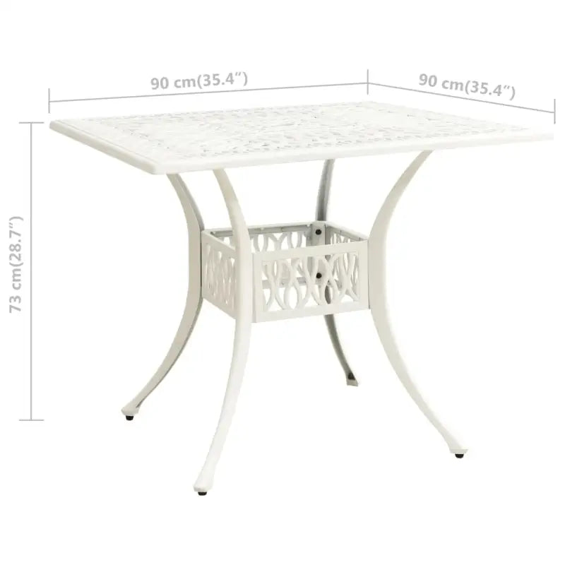 Tuintafel van gietaluminium voor buitengebruik - Tuintafels