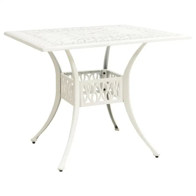 Tuintafel van gietaluminium voor buitengebruik - Wit / 1 - Tuintafels
