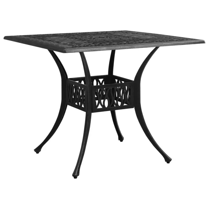 Tuintafel van gietaluminium voor buitengebruik - Zwart / 1 - Tuintafels