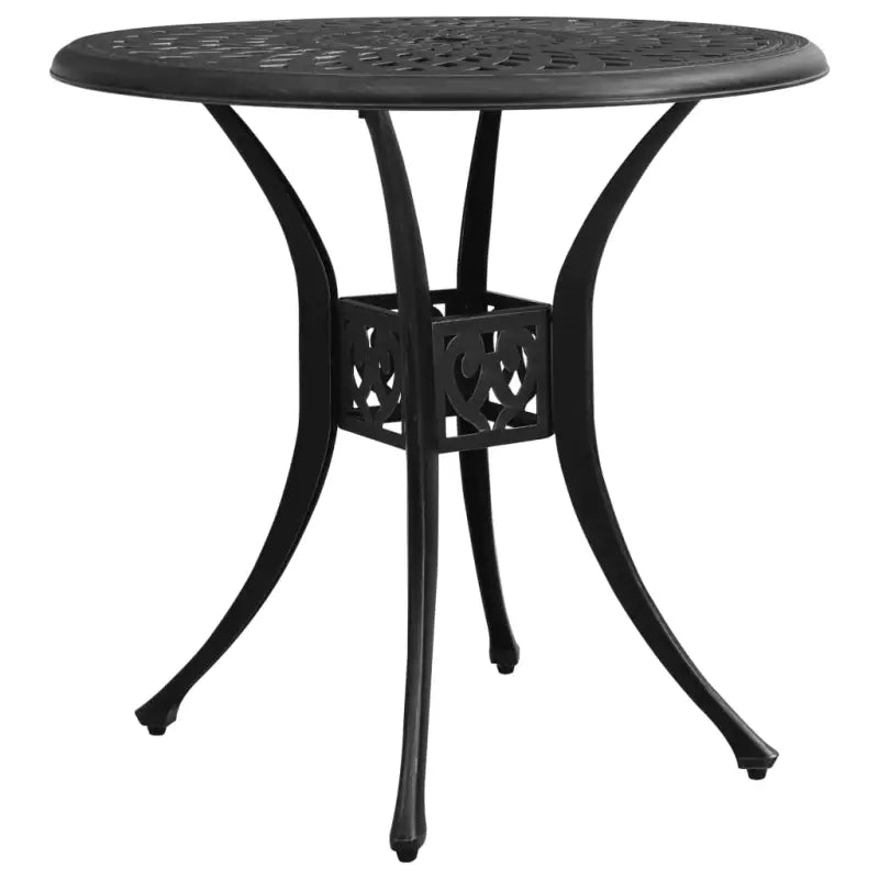 Tuintafel van gietaluminium voor buitengebruik - Zwart / 78 x 78 x 72 cm / 1 - Tuintafels