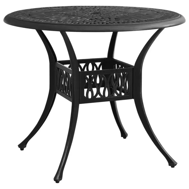 Tuintafel van gietaluminium voor buitengebruik - Zwart / 90 x 90 x 74 cm / 1 - Tuintafels