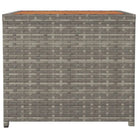 Tuintafel van massief acaciahout en PE-rattan eenvoudig schoon - Tuintafels