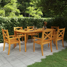 Tuintafel van massief acaciahout met diagonale poten - 200 x 100 x 75 cm / 1 - Tuintafels