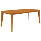 Tuintafel van massief acaciahout met diagonale poten - Tuintafels