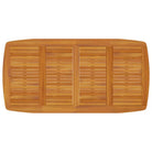 Tuintafel van massief acaciahout met diagonale poten - Tuintafels