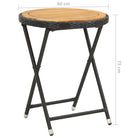 Tuintafel van massief acaciahout met stalen frame voor rustieke tuinplezier - Tuintafels