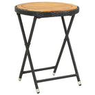 Tuintafel van massief acaciahout met stalen frame voor rustieke tuinplezier - Tuintafels