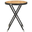 Tuintafel van massief acaciahout met stalen frame voor rustieke tuinplezier - Tuintafels