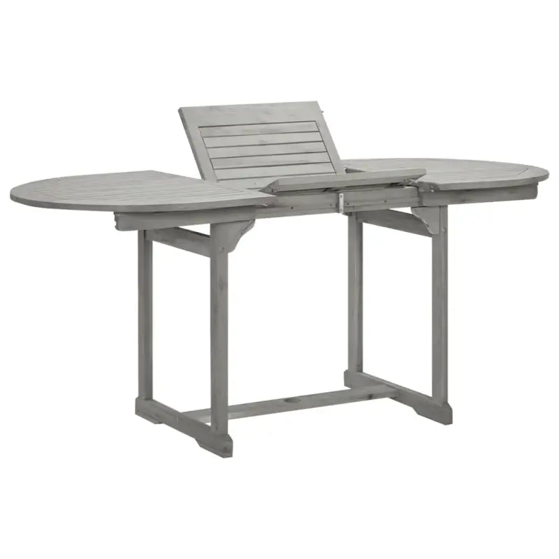 Tuintafel van massief acaciahout voor een rustieke tuinset - 170 x 80 x 75 cm / 1 / ovaal - Tuintafels