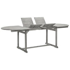 Tuintafel van massief acaciahout voor een rustieke tuinset - 240 x 100 x 75 cm / 1 / ovaal - Tuintafels