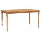 Tuintafel van massief teakhout met een fijn geschuurd afwerking - Tuintafels