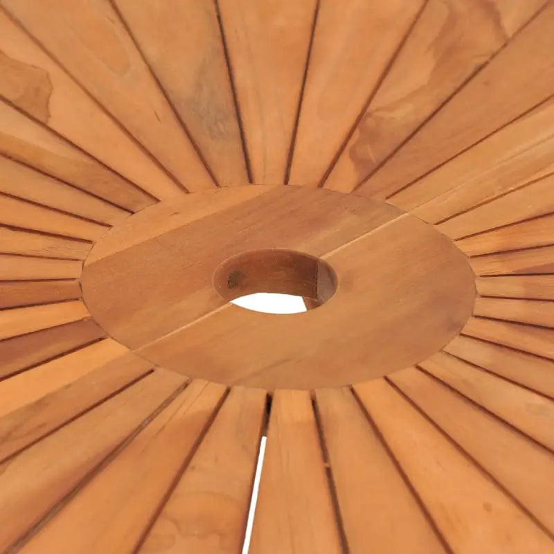 Tuintafel van massief teakhout met handig gat voor buitengebruik - Tuintafels