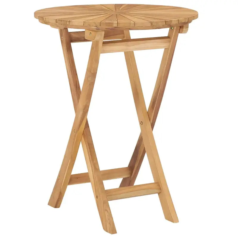 Tuintafel van massief teakhout met handig gat voor buitengebruik - Ø 60 x 75 cm / 1 - Tuintafels
