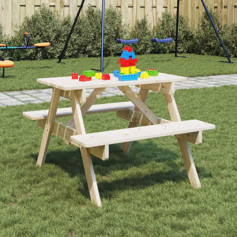 Tuintafel van massief vurenhout voor tuin en terras - Tuintafels