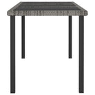Tuintafel van PE-rattan en gepoedercoat staal met gehard glas - Tuintafels
