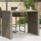 Tuintafels met houten blad en poly rattan voor buiten eenvoudiger schoonmaken - Tuintafels