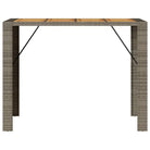 Tuintafels met houten blad en poly rattan voor buiten eenvoudiger schoonmaken - Tuintafels