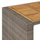 Tuintafels met houten blad en poly rattan voor buiten eenvoudiger schoonmaken - Tuintafels