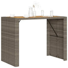 Tuintafels met houten blad en poly rattan voor buiten eenvoudiger schoonmaken - Tuintafels