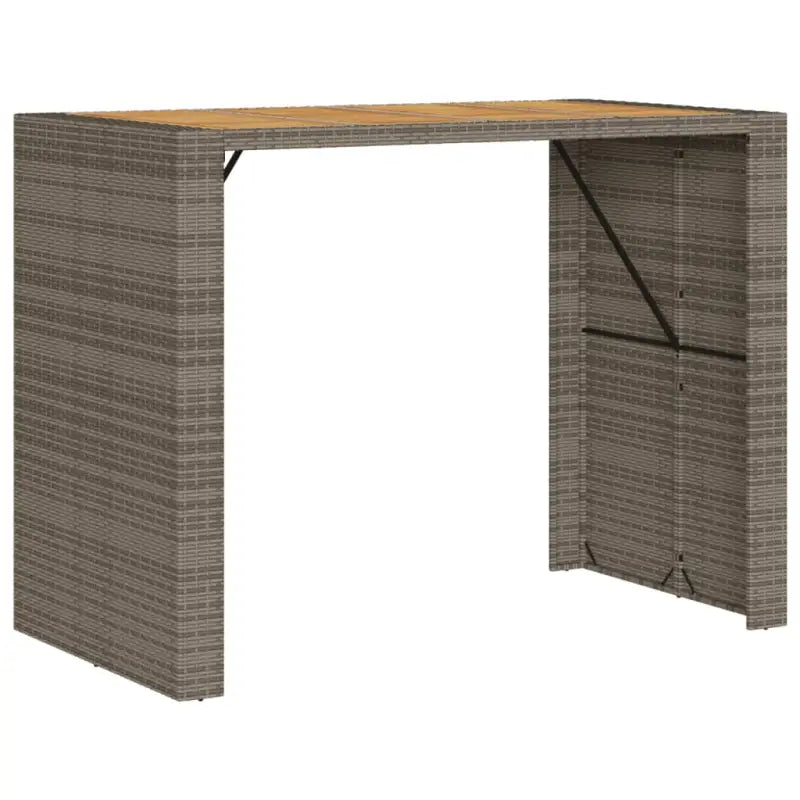 Tuintafels met houten blad en poly rattan voor buiten eenvoudiger schoonmaken - Tuintafels