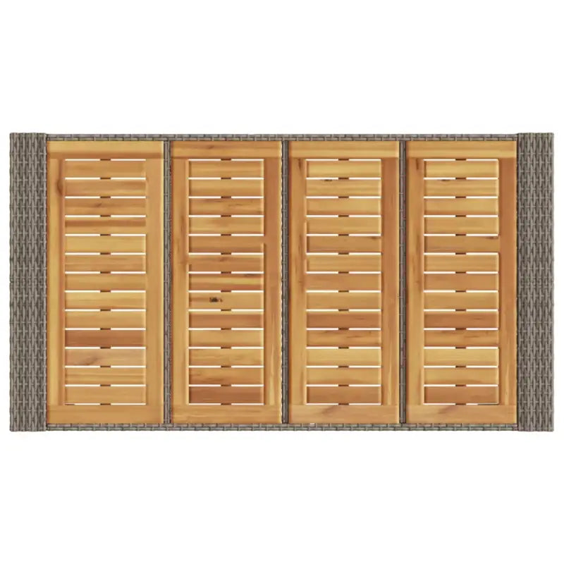 Tuintafels met houten blad en poly rattan voor buiten eenvoudiger schoonmaken - Tuintafels