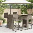 Tuintafels met houten blad en poly rattan voor buiten eenvoudiger schoonmaken - Tuintafels