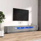 Tv-meubel Grijs Sonoma Eiken met RGB LED-verlichting en moderne charme - Grijs sonoma / 1 - Tv-meubels