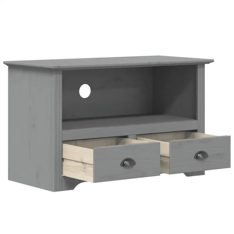 Tv-meubel in Franse stijl met massief grenenhout en metalen handgrepen - Tv-meubels