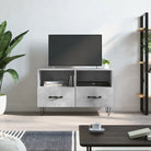 Tv-meubel in grijs Sonoma met bewerkt hout en ijzeren poten - Betongrijs / 1 - Tv-meubels